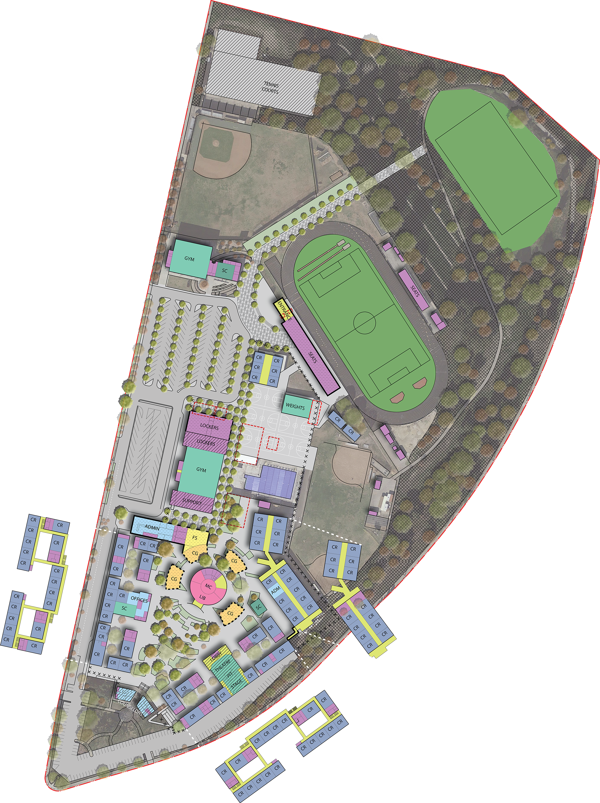 Palos Verdes High School Campus Map PPHS Master Plan | PVPUSD Facilities Master Plan